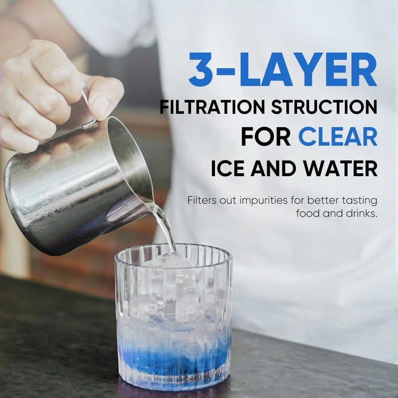 Pure Plus PUREPLUS 4396508 Refrigerator Water Filter, Replacement for EDR5RXD1, EveryDrop Filter 5, 4396510, 4392857, Kenmore 46-9010, 9085, LC400V, WF-NLC240V, RFC0500A, WF285, W10186668, 4Pack - Image 4